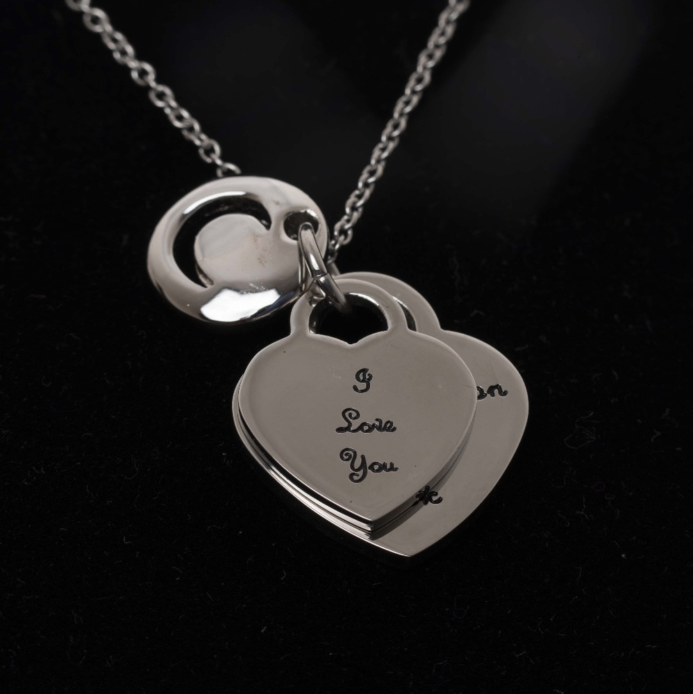 18K 750 white gold necklace and pendant - Picture 2 of 4
